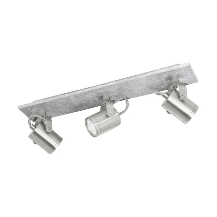 Eglo Leuchten Eglo PRACETA Deckenspot LED Nickel-Matt, Grau, 3-flammig 1 Eglo Leuchten Eglo PRACETA Deckenspot LED Nickel-Matt, Grau, 3-flammig