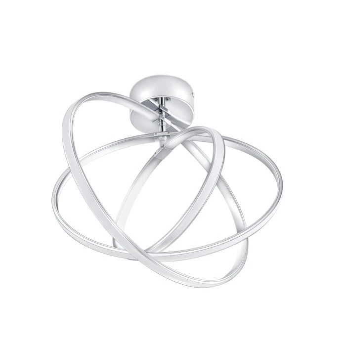 Eglo Leuchten Eglo SELVINA Deckenleuchte LED Chrom, 3-flammig 1 Eglo Leuchten Eglo SELVINA Deckenleuchte LED Chrom, 3-flammig