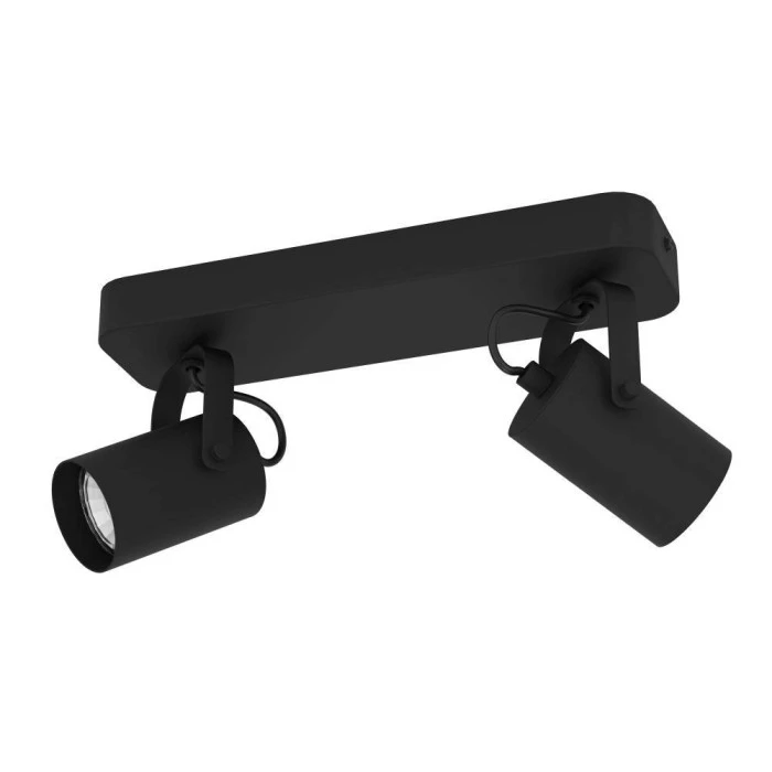 Eglo Leuchten Eglo SOREGO Deckenleuchte LED Schwarz, 2-flammig 2 Eglo Leuchten Eglo SOREGO Deckenleuchte LED Schwarz, 2-flammig – Bild 2