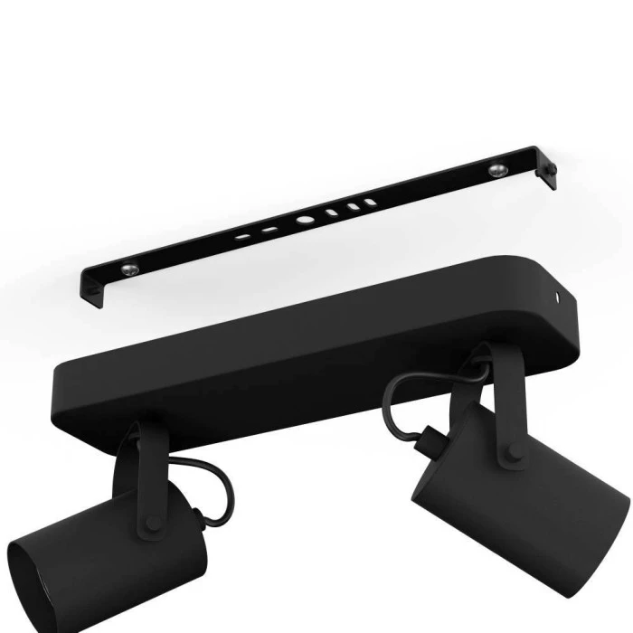 Eglo Leuchten Eglo SOREGO Deckenleuchte LED Schwarz, 2-flammig 3 Eglo Leuchten Eglo SOREGO Deckenleuchte LED Schwarz, 2-flammig – Bild 3