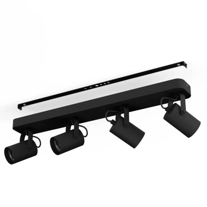 Eglo Leuchten Eglo SOREGO Deckenleuchte LED Schwarz, 4-flammig 3 Eglo Leuchten Eglo SOREGO Deckenleuchte LED Schwarz, 4-flammig – Bild 3