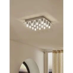 Eglo Leuchten Eglo TEOCELO Deckenleuchte LED Chrom, 16-flammig