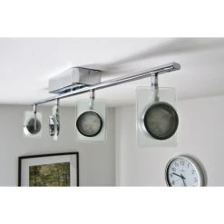 Eglo Leuchten Eglo TINNARI Lichtschiene LED Chrom, 4-flammig -LED Leuchten Verkäufe 2022 eglo tinnari lichtschiene 91635 do1 15