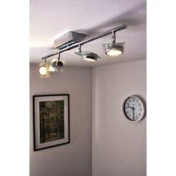 Eglo Leuchten Eglo TINNARI Lichtschiene LED Chrom, 4-flammig -LED Leuchten Verkäufe 2022 eglo tinnari lichtschiene 91635 do1 22