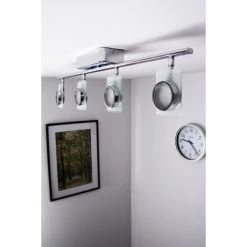 Eglo Leuchten Eglo TINNARI Lichtschiene LED Chrom, 4-flammig -LED Leuchten Verkäufe 2022 eglo tinnari lichtschiene 91635 do1 6