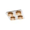 Eglo Leuchten Eglo TORANO Deckenleuchte LED Chrom, Gold, 4-flammig
