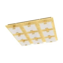 Eglo Leuchten Eglo VICARO Deckenleuchte LED Gold, 9-flammig