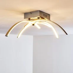 Hofstein Elia Deckenleuchte LED Chrom, 1-flammig -LED Leuchten Verkäufe 2022 elia deckenleuchte h167398 3