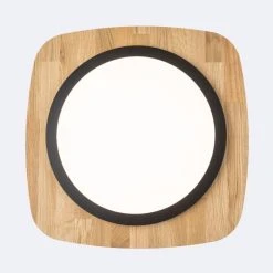 Elobra Kinderleuchten Elobra Argentina Deckenleuchte LED Schwarz, Naturfarben, 1-flammig