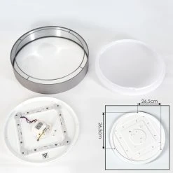 Hofstein Elsa Deckenleuchte LED Weiß, 1-flammig 16 Hofstein Elsa Deckenleuchte LED Weiß, 1-flammig -LED Leuchten Verkäufe 2022 elsa deckenleuchte h3390825 4