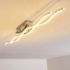 Hofstein Embree Deckenleuchte LED Edelstahl, 2-flammig 27 Hofstein Embree Deckenleuchte LED Edelstahl, 2-flammig -LED Leuchten Verkäufe 2022 embree deckenleuchte h3008539 10