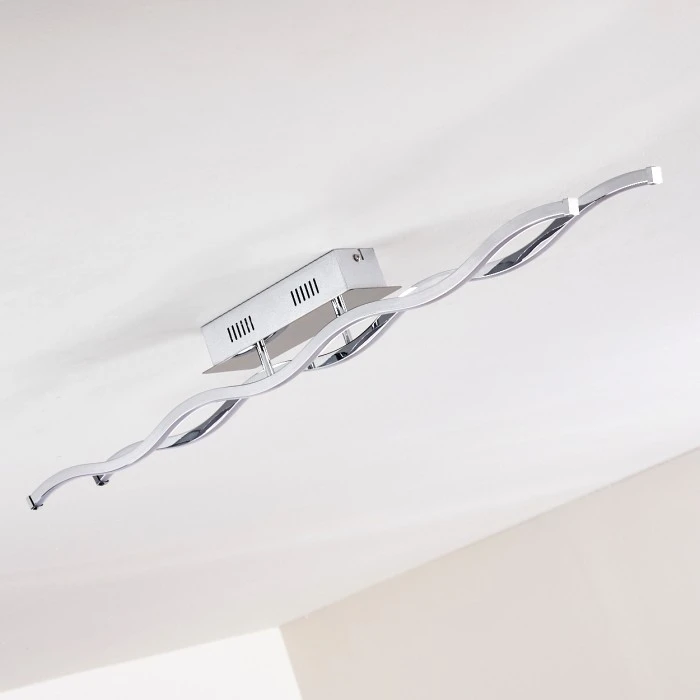 Hofstein Embree Deckenleuchte LED Edelstahl, 2-flammig 12 Hofstein Embree Deckenleuchte LED Edelstahl, 2-flammig – Bild 12