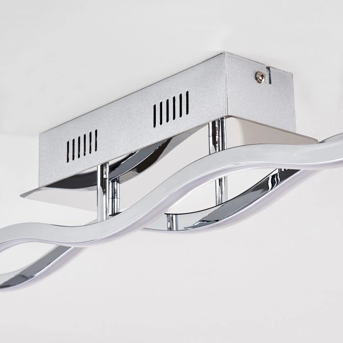 Hofstein Embree Deckenleuchte LED Edelstahl, 2-flammig 14 Hofstein Embree Deckenleuchte LED Edelstahl, 2-flammig – Bild 14