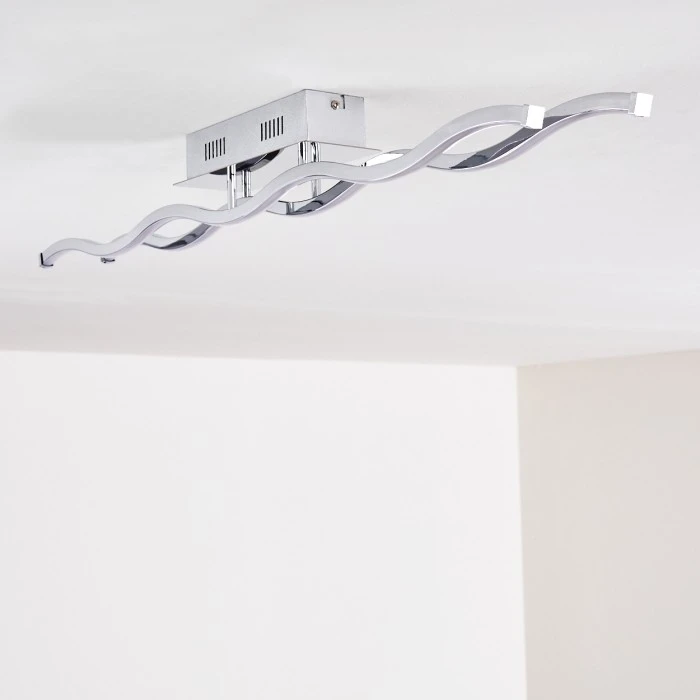 Hofstein Embree Deckenleuchte LED Edelstahl, 2-flammig 16 Hofstein Embree Deckenleuchte LED Edelstahl, 2-flammig – Bild 16