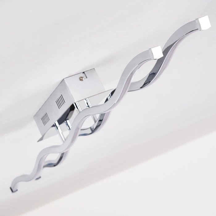 Hofstein Embree Deckenleuchte LED Edelstahl, 2-flammig 5 Hofstein Embree Deckenleuchte LED Edelstahl, 2-flammig – Bild 5