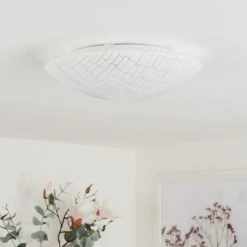 Hofstein Emibois Deckenleuchte LED Chrom, 1-flammig -LED Leuchten Verkäufe 2022 emibois deckenleuchte h3458853 7