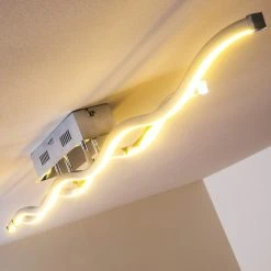 Paul Neuhaus Leuchten EMMA Deckenleuchte LED Edelstahl, 2-flammig -LED Leuchten Verkäufe 2022 emma deckenleuchte 8450 17 6