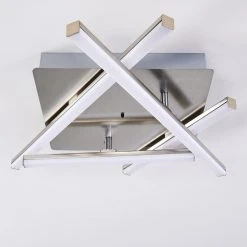 Hofstein Eriz Deckenleuchte LED Nickel-Matt, 4-flammig, Fernbedienung, Farbwechsler -LED Leuchten Verkäufe 2022 eriz deckenleuchte h3298121 do2 17