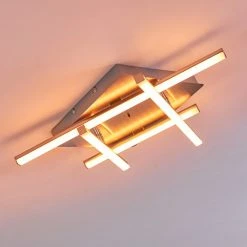 Hofstein Eriz Deckenleuchte LED Nickel-Matt, 4-flammig, Fernbedienung, Farbwechsler -LED Leuchten Verkäufe 2022 eriz deckenleuchte h3298121 do2 19