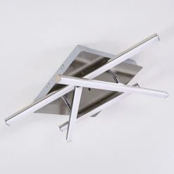 Hofstein Eriz Deckenleuchte LED Nickel-Matt, 4-flammig, Fernbedienung, Farbwechsler -LED Leuchten Verkäufe 2022 eriz deckenleuchte h3298121 do2 21