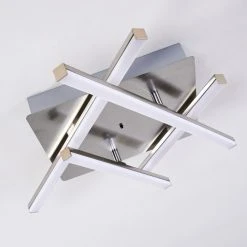 Hofstein Eriz Deckenleuchte LED Nickel-Matt, 4-flammig, Fernbedienung, Farbwechsler -LED Leuchten Verkäufe 2022 eriz deckenleuchte h3298121 do2 3