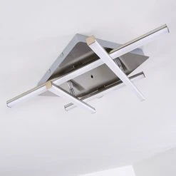 Hofstein Eriz Deckenleuchte LED Nickel-Matt, 4-flammig, Fernbedienung, Farbwechsler -LED Leuchten Verkäufe 2022 eriz deckenleuchte h3298121 do2 31