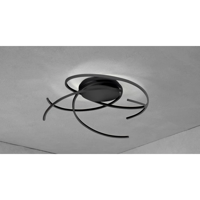 Escale SPACE Deckenleuchte LED Schwarz, 3-flammig 2 Escale SPACE Deckenleuchte LED Schwarz, 3-flammig – Bild 2