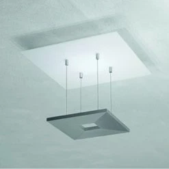 Escale ZEN D2W Deckenleuchte LED Anthrazit, Weiß, 4-flammig