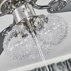 Hofstein Estepona Deckenventilator LED Chrom, Braun, Wei&szlig;, 3-flammig -LED Leuchten Verkäufe 2022 estepona deckenventilator h3369975 18