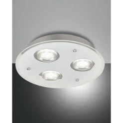 Fabas Luce Bali Deckenleuchte LED Silber, 3-flammig