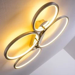 Hofstein Fallo Deckenleuchte LED Chrom, 1-flammig