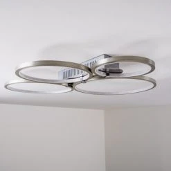 Hofstein Fallo Deckenleuchte LED Chrom, 1-flammig -LED Leuchten Verkäufe 2022 fallo deckenleuchte h167466 18