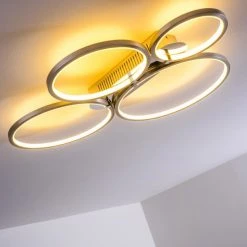 Hofstein Fallo Deckenleuchte LED Chrom, 1-flammig -LED Leuchten Verkäufe 2022 fallo deckenleuchte h167466 22