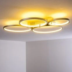 Hofstein Fallo Deckenleuchte LED Chrom, 1-flammig -LED Leuchten Verkäufe 2022 fallo deckenleuchte h167466 23