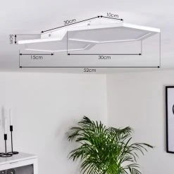 Hofstein Fanebal Deckenpanel LED Wei&szlig;, 1-flammig -LED Leuchten Verkäufe 2022 fanebal deckenpanel h3419038 3