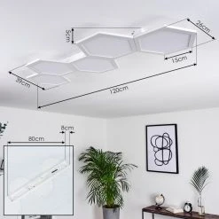 Hofstein Fanebal Deckenpanel LED Wei&szlig;, 1-flammig -LED Leuchten Verkäufe 2022 fanebal deckenpanel h3419137 3