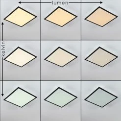 Hofstein Farc LED Panel Schwarz, Wei&szlig;, 1-flammig, Fernbedienung -LED Leuchten Verkäufe 2022 farc led panel h3326329 6