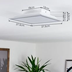 Hofstein Farc LED Panel Silber, 1-flammig -LED Leuchten Verkäufe 2022 farc led panel h3382257 3