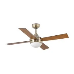 Faro Barcelona Icaria Deckenventilator LED Gold, 30-flammig, Fernbedienung