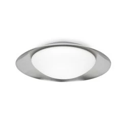 Faro Barcelona Side Deckenleuchte LED Nickel-Matt, Weiß, 1-flammig