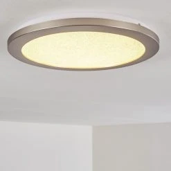 Hofstein Fasola Deckenleuchte LED Nickel-Matt, 1-flammig -LED Leuchten Verkäufe 2022 fasola deckenleuchte h3266069 do4 13