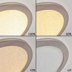 Hofstein Fasola Deckenleuchte LED Nickel-Matt, 1-flammig -LED Leuchten Verkäufe 2022 fasola deckenleuchte h3266069 do4 2