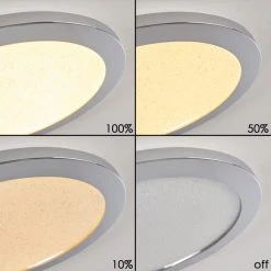 Hofstein Fasola Deckenleuchte LED Nickel gl&auml;nzend, 1-flammig -LED Leuchten Verkäufe 2022 fasola deckenleuchte h3266083 do4 2