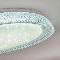 Hofstein Feletto Deckenleuchte LED Wei&szlig;, Transparent, Klar, 1-flammig, Fernbedienung -LED Leuchten Verkäufe 2022 feletto deckenleuchte h3383568 12