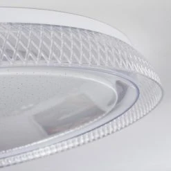 Hofstein Feletto Deckenleuchte LED Wei&szlig;, Transparent, Klar, 1-flammig, Fernbedienung -LED Leuchten Verkäufe 2022 feletto deckenleuchte h3383568 2