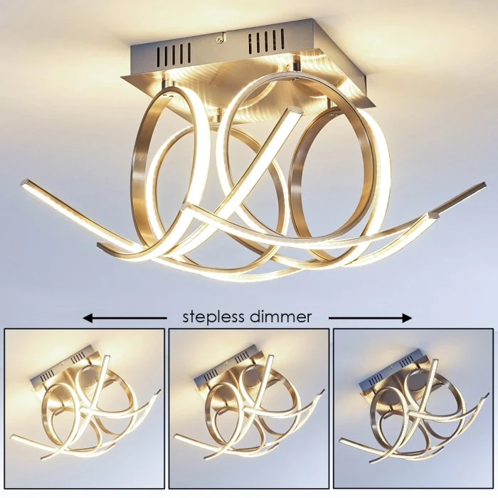 Globo Felin Deckenleuchte LED Nickel-Matt, 1-flammig 1 Globo Felin Deckenleuchte LED Nickel-Matt, 1-flammig