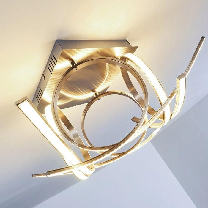 Globo Felin Deckenleuchte LED Nickel-Matt, 1-flammig 15 Globo Felin Deckenleuchte LED Nickel-Matt, 1-flammig – Bild 15