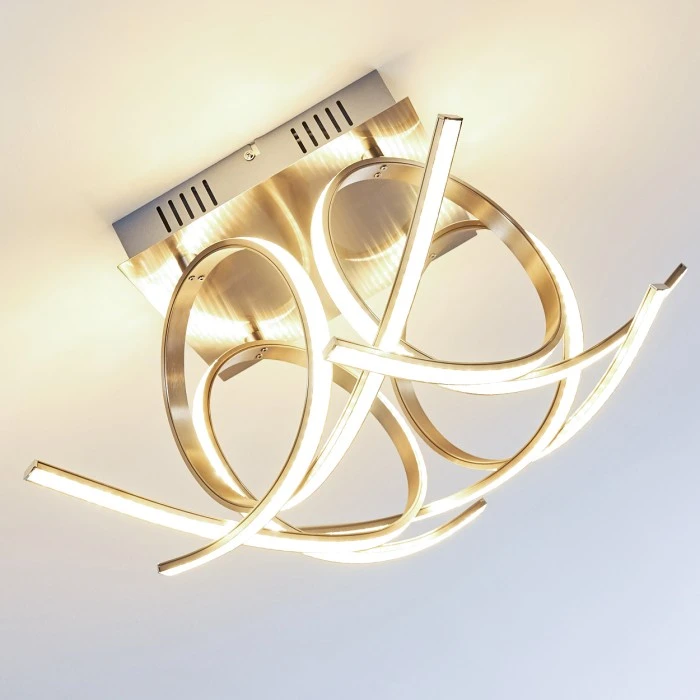 Globo Felin Deckenleuchte LED Nickel-Matt, 1-flammig 16 Globo Felin Deckenleuchte LED Nickel-Matt, 1-flammig – Bild 16