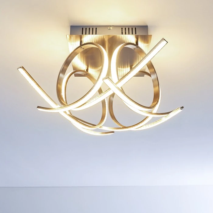 Globo Felin Deckenleuchte LED Nickel-Matt, 1-flammig 3 Globo Felin Deckenleuchte LED Nickel-Matt, 1-flammig – Bild 3