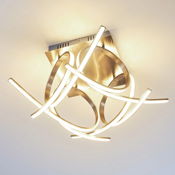 Globo Felin Deckenleuchte LED Nickel-Matt, 1-flammig 5 Globo Felin Deckenleuchte LED Nickel-Matt, 1-flammig – Bild 5